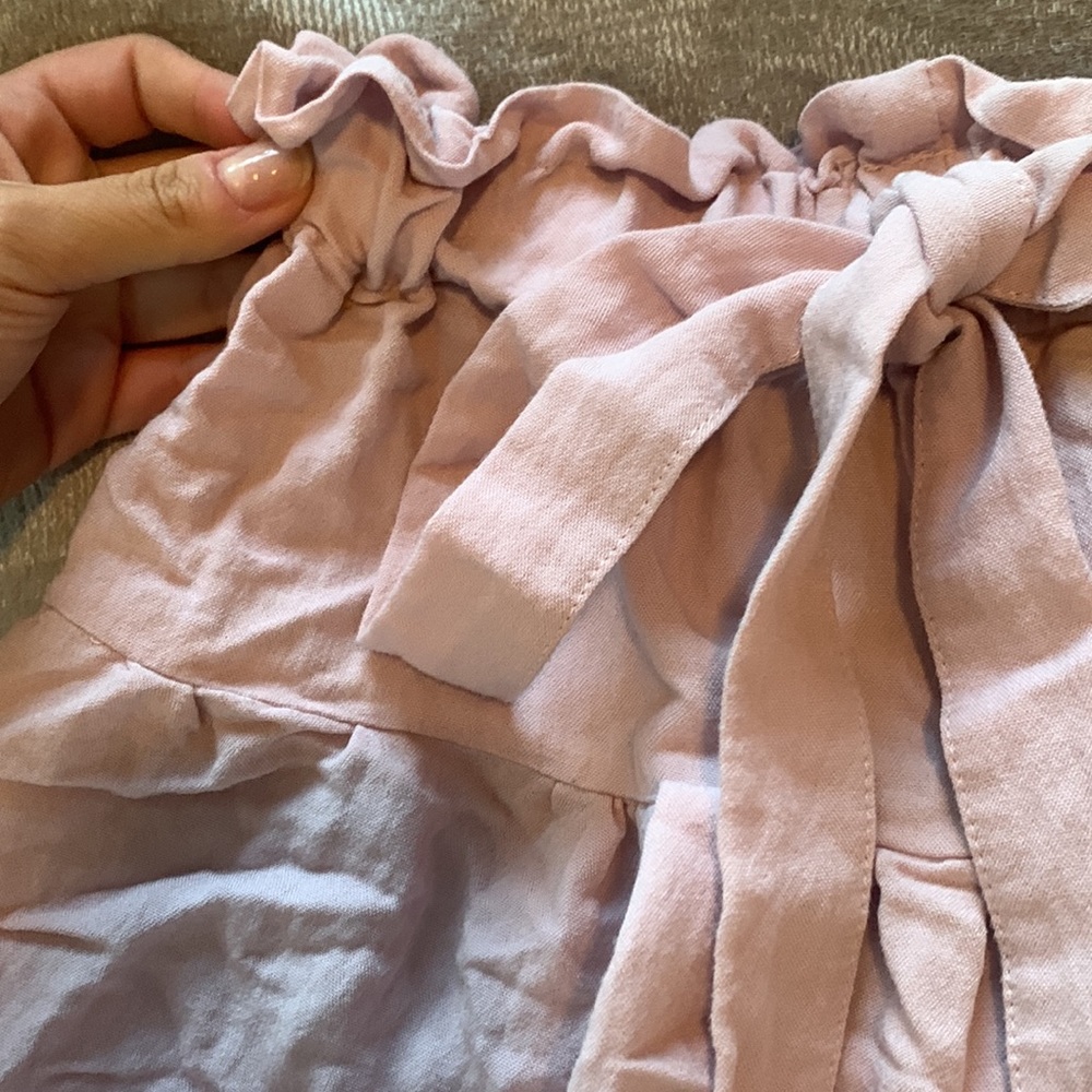 Simplee Pink Drawstring Shorts Large - Picture 2 of 5